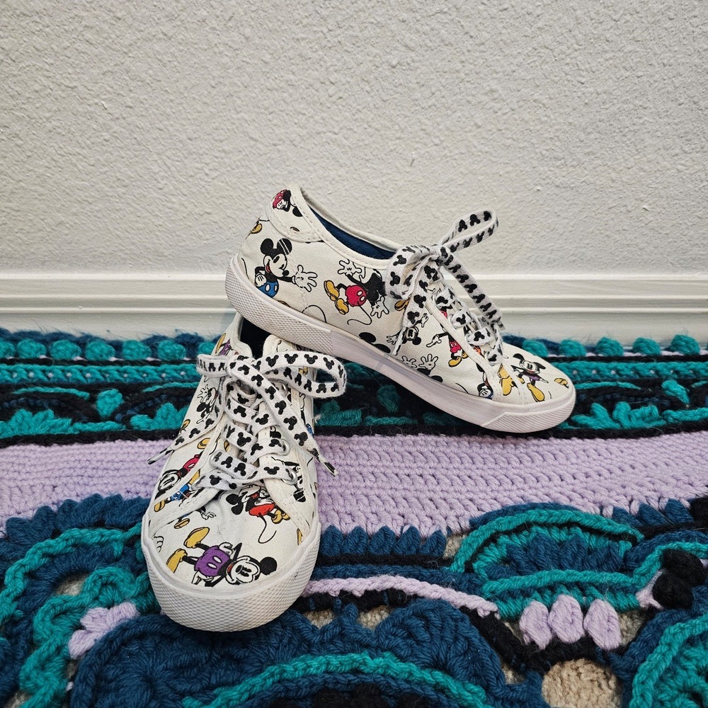 Disney‎ Parks Canvas Mickey Mouse Character Shoes Youth Size 5